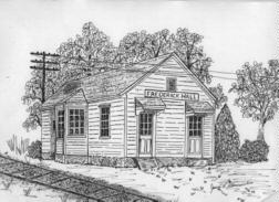 Drawing of the Frederick Hall Depot