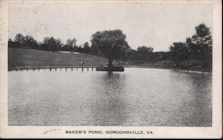 Postcard photo of Bakers Pond