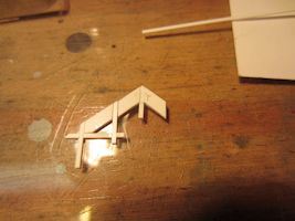 Campbell Depot Model Trim Under Construction