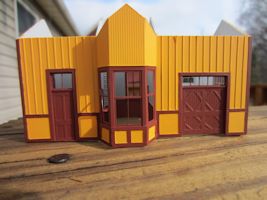 Campbell Depot Model Painted