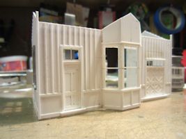 Campbell Depot Model front wall plus end walls