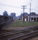 A freight train passing the Doswell depot