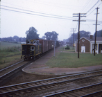 A freight train passing the Doswell depot