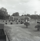 Black and white photo of the Doswell depot