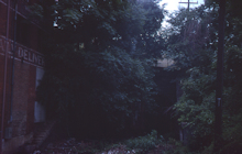 The approach to the east portal