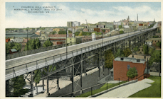 Postcard image of the Marshall Street Viaduct