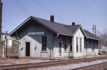 Photo of the Strathmore depot building.